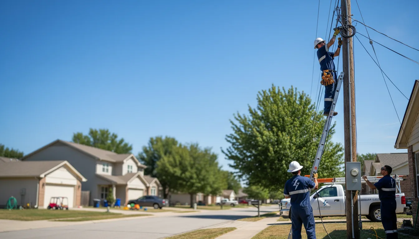 Residential electrician providing installation services in Templeton, IN